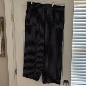Time and Tru wide leg linen blend pants